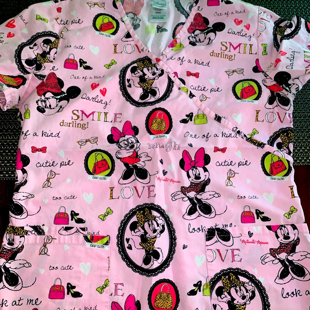 Like new Disney scrub top